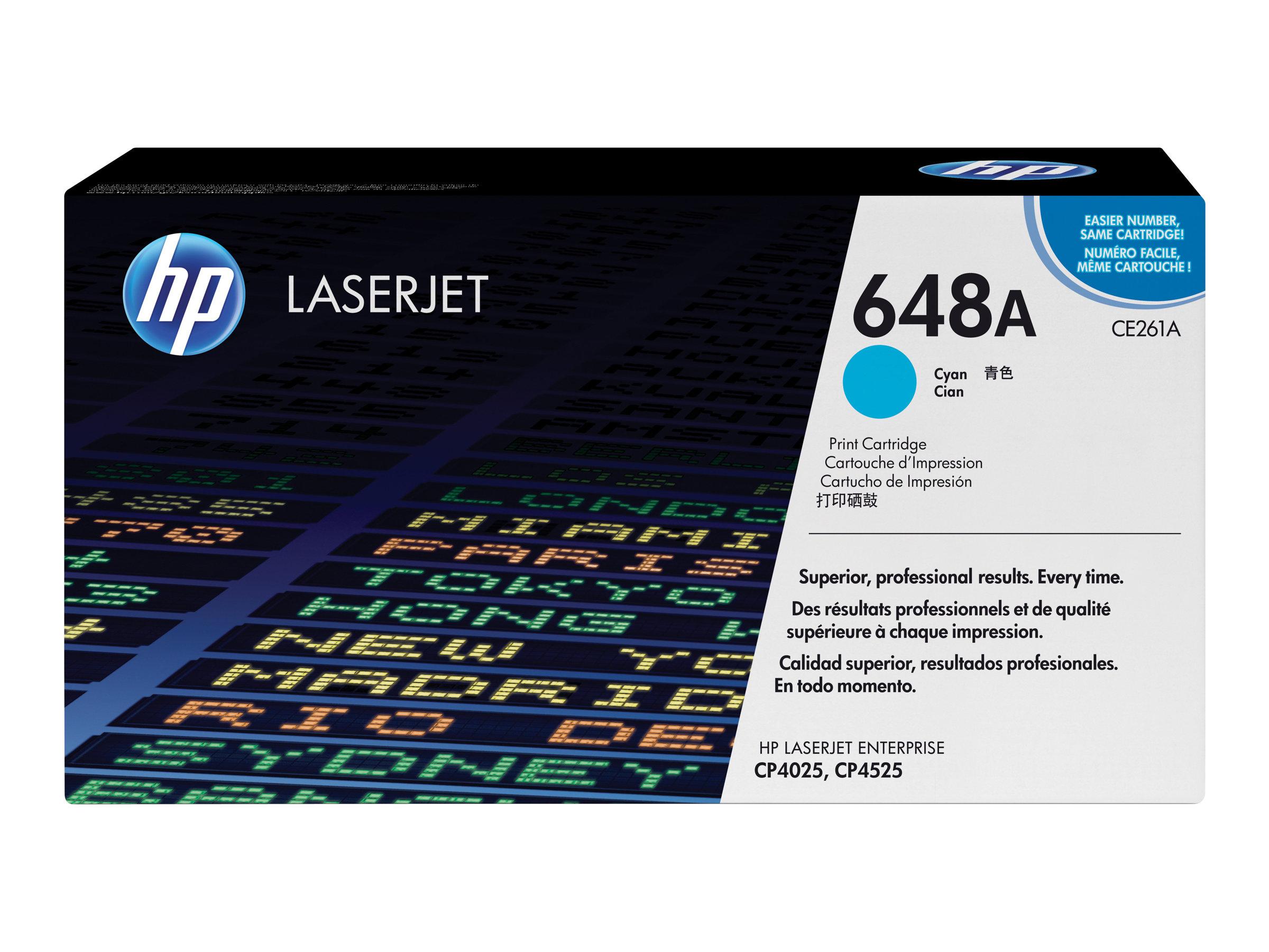HP 648A - Cyan - original - LaserJet - Tonerpatrone (CE261A)für Color LaserJet Enterprise CP4025dn - CP4025n - CP4525dn - CP4525n - CP4525xh