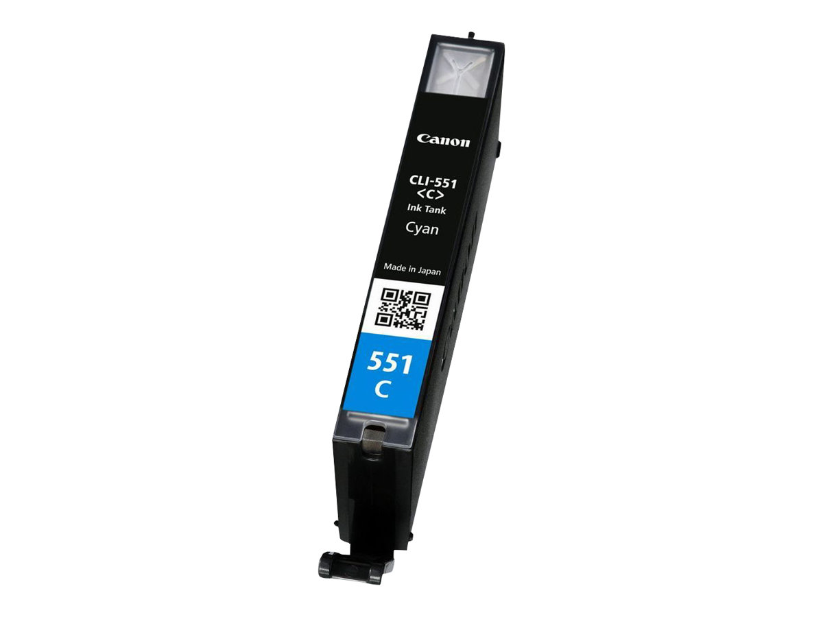 Canon CLI-551C - 7 ml - Cyan - original - Tintenbehälterfür PIXMA iP8750 - iX6850 - MG5550 - MG5650 - MG5655 - MG6450 - MG6650 - MG7150 - MG7550 - MX725 - MX925