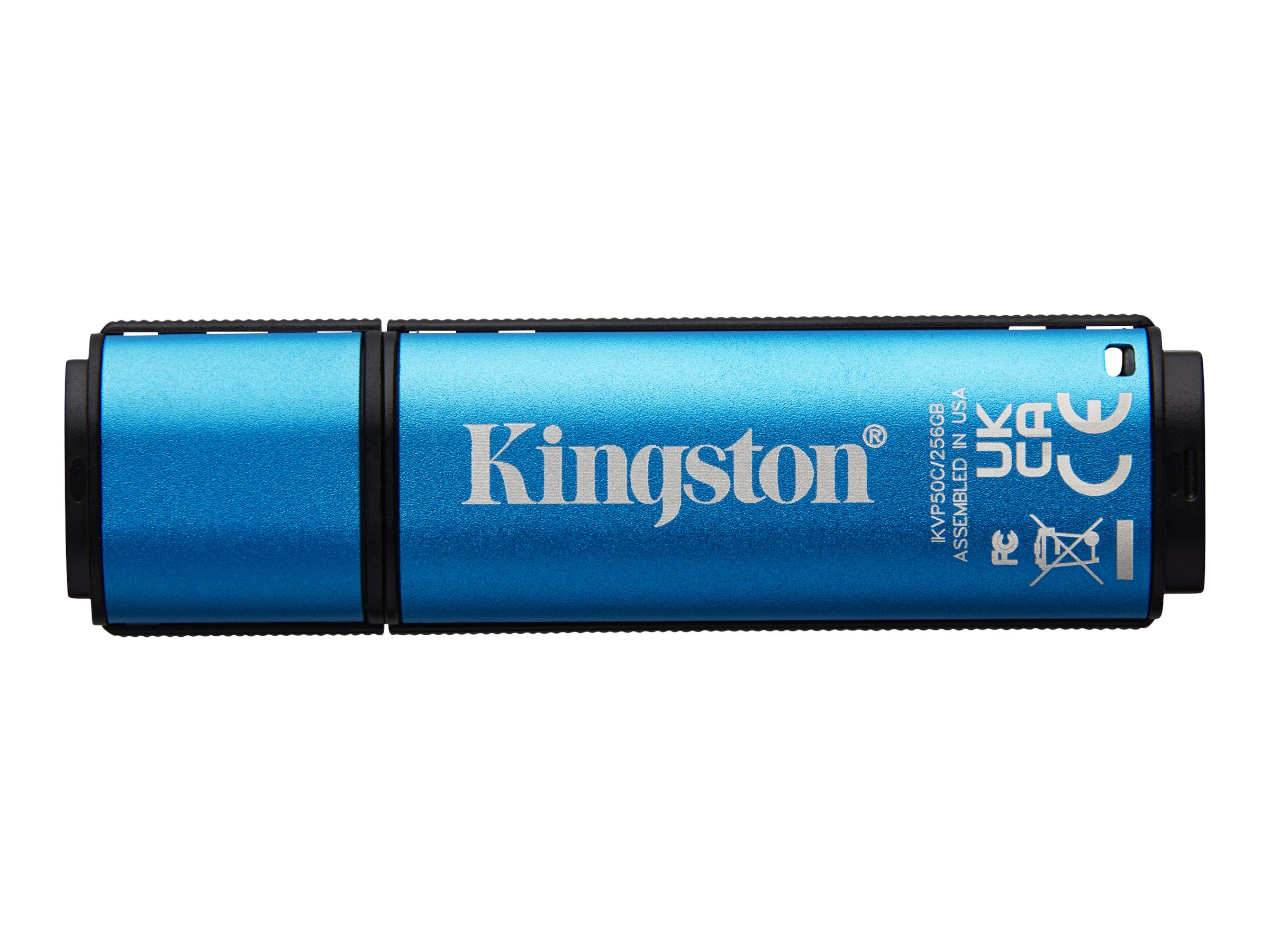 Kingston IronKey Vault Privacy 50C - USB-Flash-Laufwerkverschlüsselt - 64 GB - USB-C 3.2 Gen 1 - TAA-konform