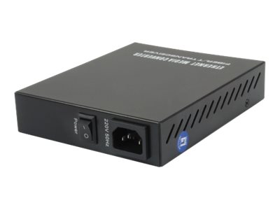 LevelOne GVM-1220 - Medienkonverter - 100Mb LAN10Base-T - 100Base-TX - 1000Base-T - 1000Base-X - RJ-45 / SC Single-Modus - bis zu 20 km - 1310 nm