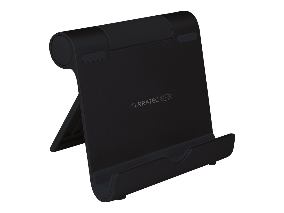 TerraTec iTab S - Aufstellung - für Mobiltelefon/ Tablet - Aluminium - Schwarz - Schreibtisch-Ständer