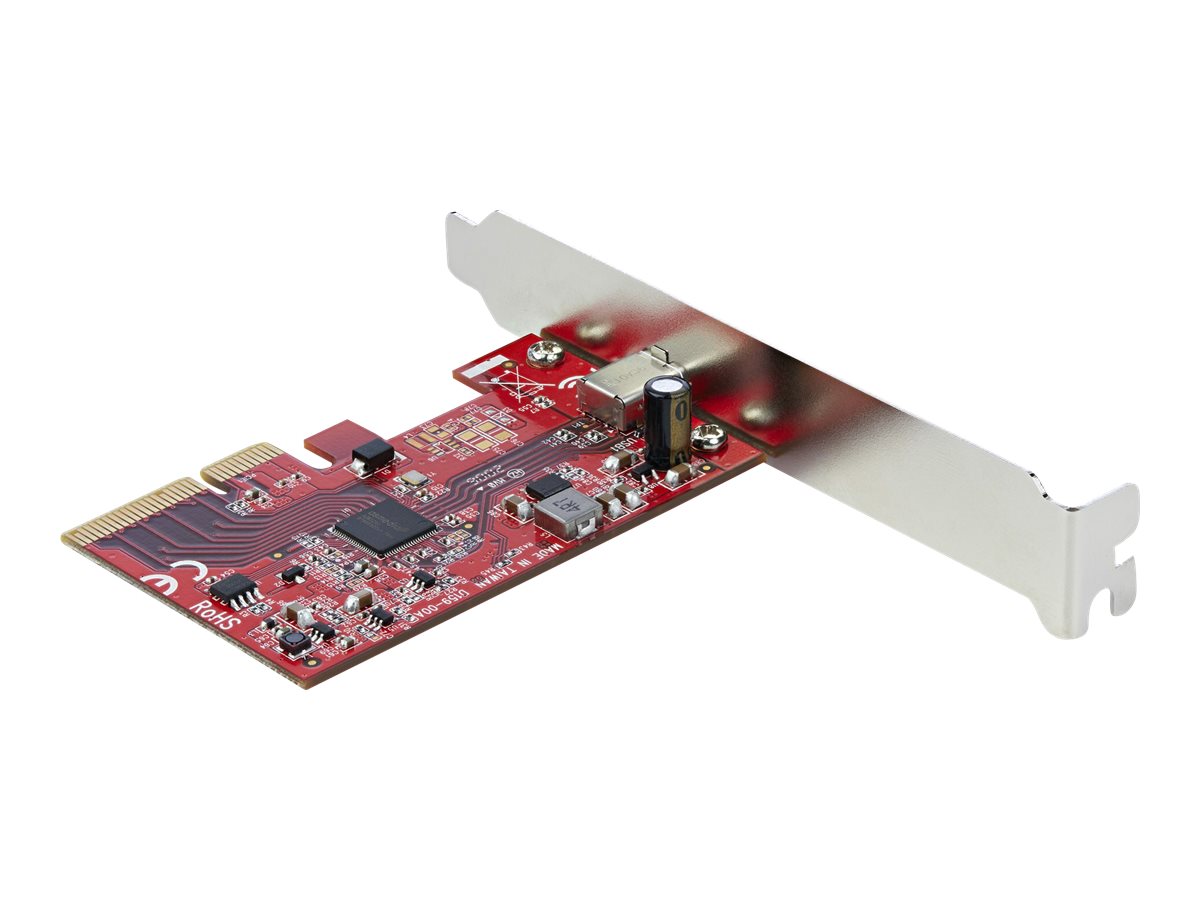StarTech.com 1-Port USB-C PCIe Adapter - USB-C SuperSpeed 20 Gbit/s PCI Express 3.0 x4 Host Controller Karte - Win/Linux/macOS (PEXUSB321C) USB-Adapter - PCIe 3.0 x4 Low-Profile - USB-C 3.2 Gen 2x2 x