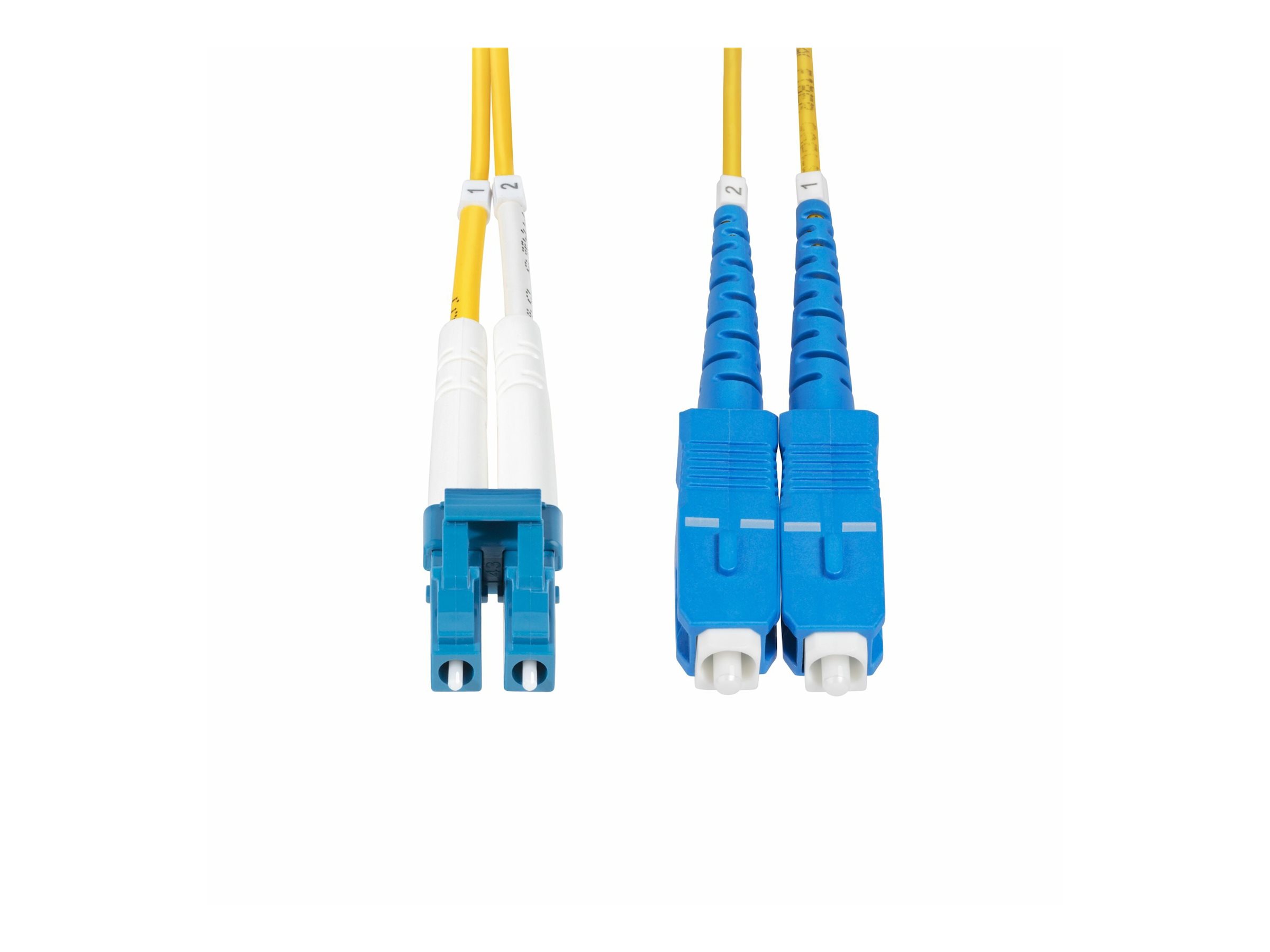 StarTech.com 3m OS2 LWL Patchkabel LC zu SC (UPC)Singlemode Duplex - Patch-Kabel - LC/UPC Einzelmodus (M) zu SC/UPC Einzelmodus (M) - 3 m - 3 m - 2 mm - Glasfaser - Duplex - 9/125 Mikrometer - OS1/OS2