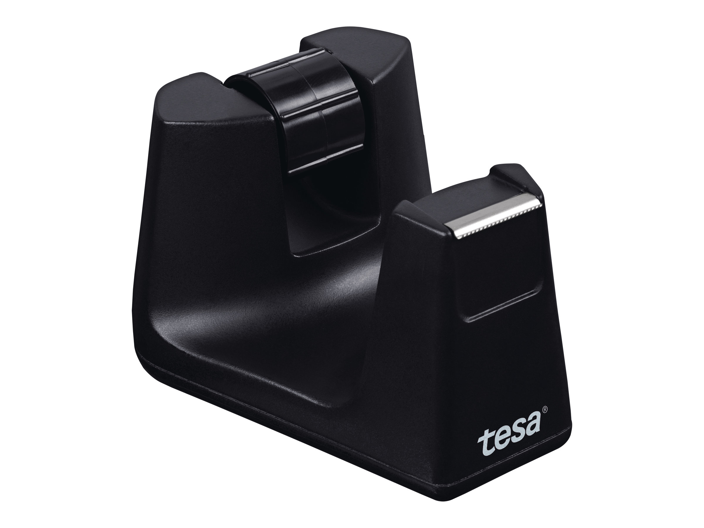 Tesa Easy Cut Smart - Abroller mit Büro-KlebebandSchreibtisch - 19 mm x 33 m - Schwarzer Spender - kristallklares Klebeband