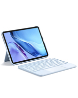 Inateck KB04122, QWERTZ, Touchpad, Apple, iPad Air 11 inch 7th Gen M3 2025 iPad Air 11 inch 6th Gen 2024 (A2902/A2903/A2904) iPad Air 10.9..., Blau, Akkustand, Caps Lock, Ladend, StatusUltralight keyb