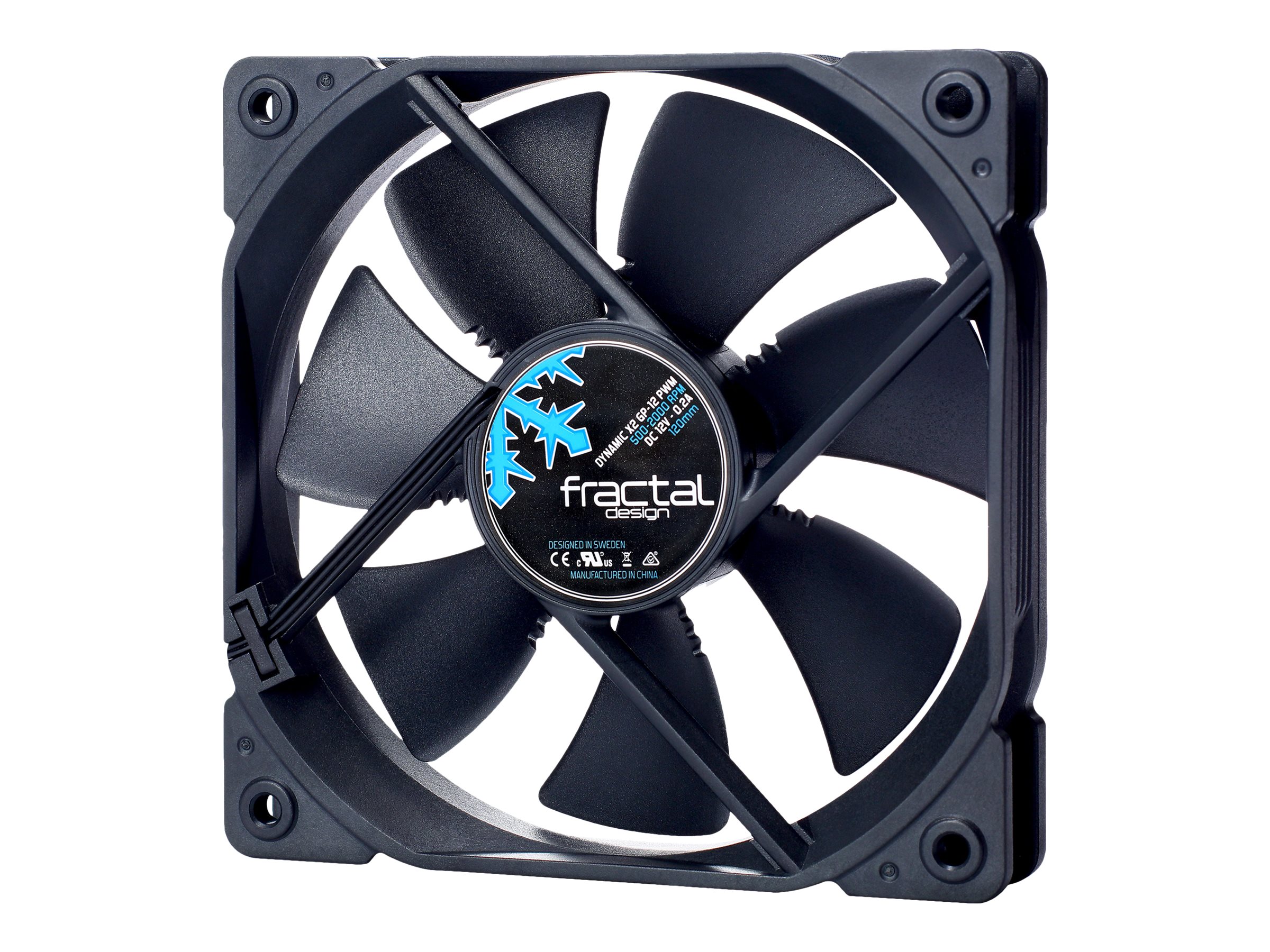 Fractal Design Dynamic X2 GP-12 PWM - Gehäuselüfter120 mm - Schwarz