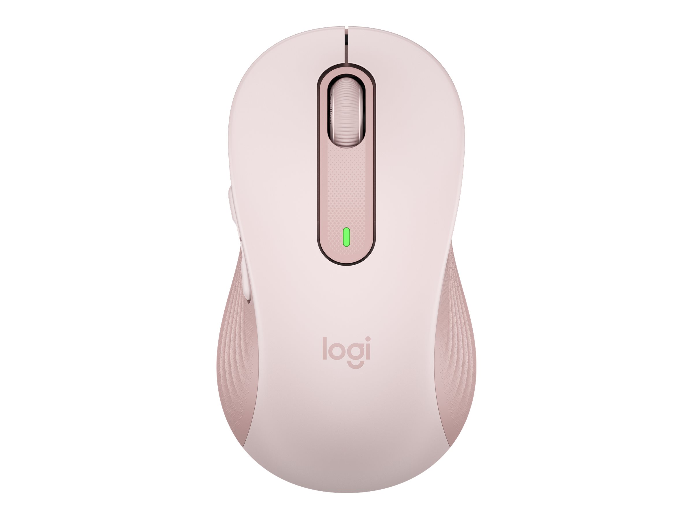 Logitech Signature M650 Large - Maus - großeGröße - optisch - 5 Tasten - kabellos - 2.4 GHz - Bluetooth - Logitech Logi Bolt USB-Empfänger - rosé