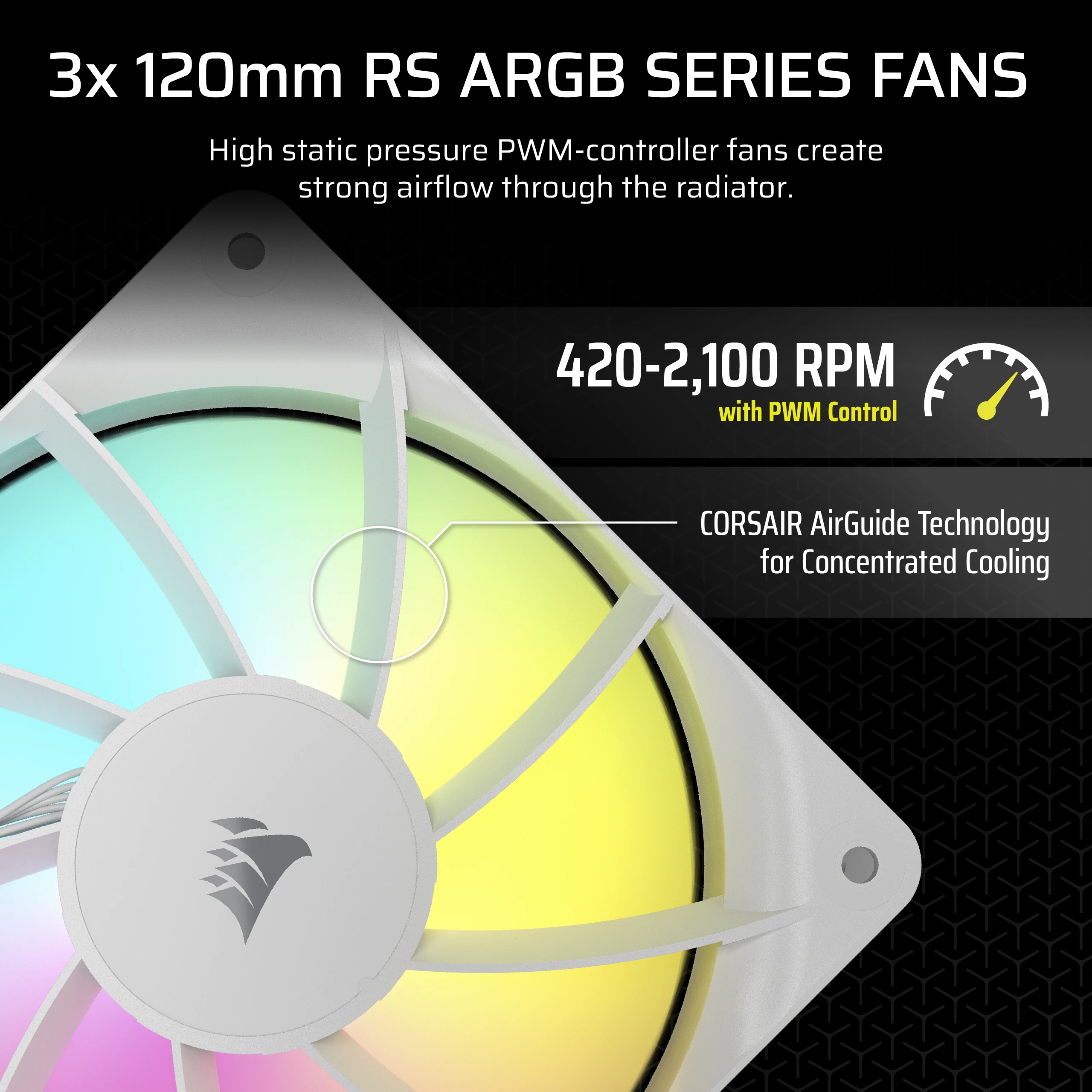 Corsair Nautilus 240 RS ARGB - Prozessor-Flüssigkeitskühlsystem - Kühlergröße: 240 mm - (für: LGA1851, LGA1700, AM5, AM4)Kupfer - 120 mm - weiß