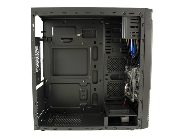 LC-Power Classic 7037B - Tower - ATX - keineSpannungsversorgung - Schwarz - Gebürstetes Aluminium / Schwarz - USB/Audio