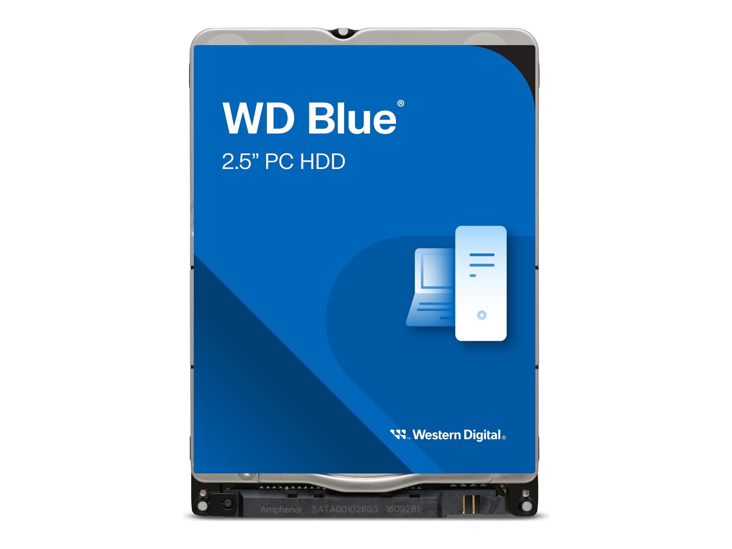 WD Blue WD20SPZX - Festplatte - 2 TB - intern - 2.5" (6.4 cm)SATA 6Gb/s - 5400 rpm - Puffer: 128 MB - für Intel Next Unit of Computing 13
