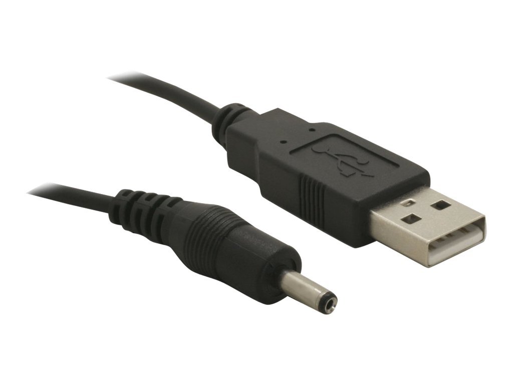 Delock USB- / Stromkabel - Gleichstromstecker 3,5 x 1,35 mm (M)zu USB (M) - 5 V - 1.5 m - für P/N: 61234 - 66202 - 66207
