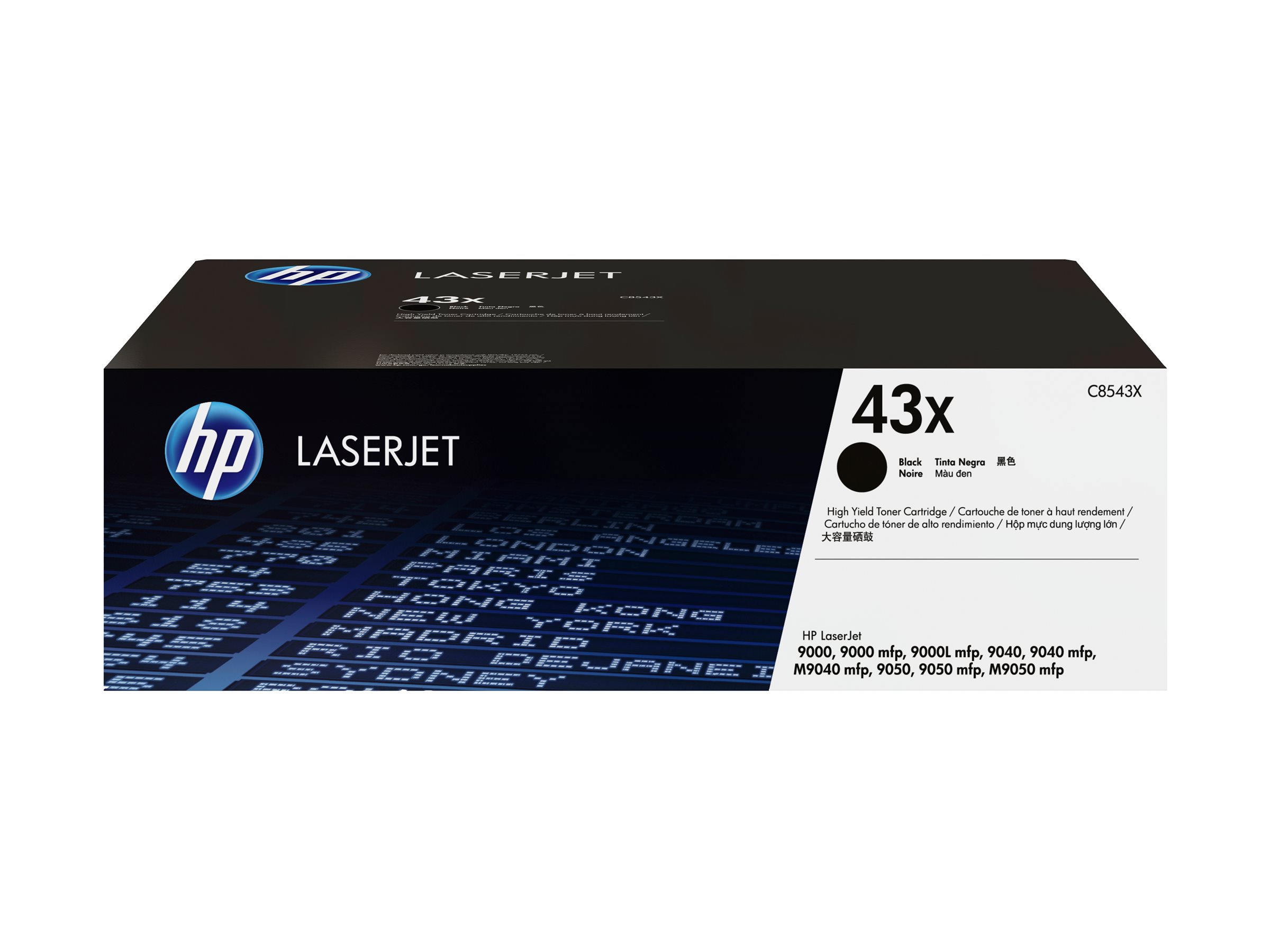 HP 43X - Hohe Ergiebigkeit - Schwarz - original - LaserJet - Tonerpatrone (C8543X)für LaserJet 9000 - 9040 - 9050 - 9055 - 9065 - 9085