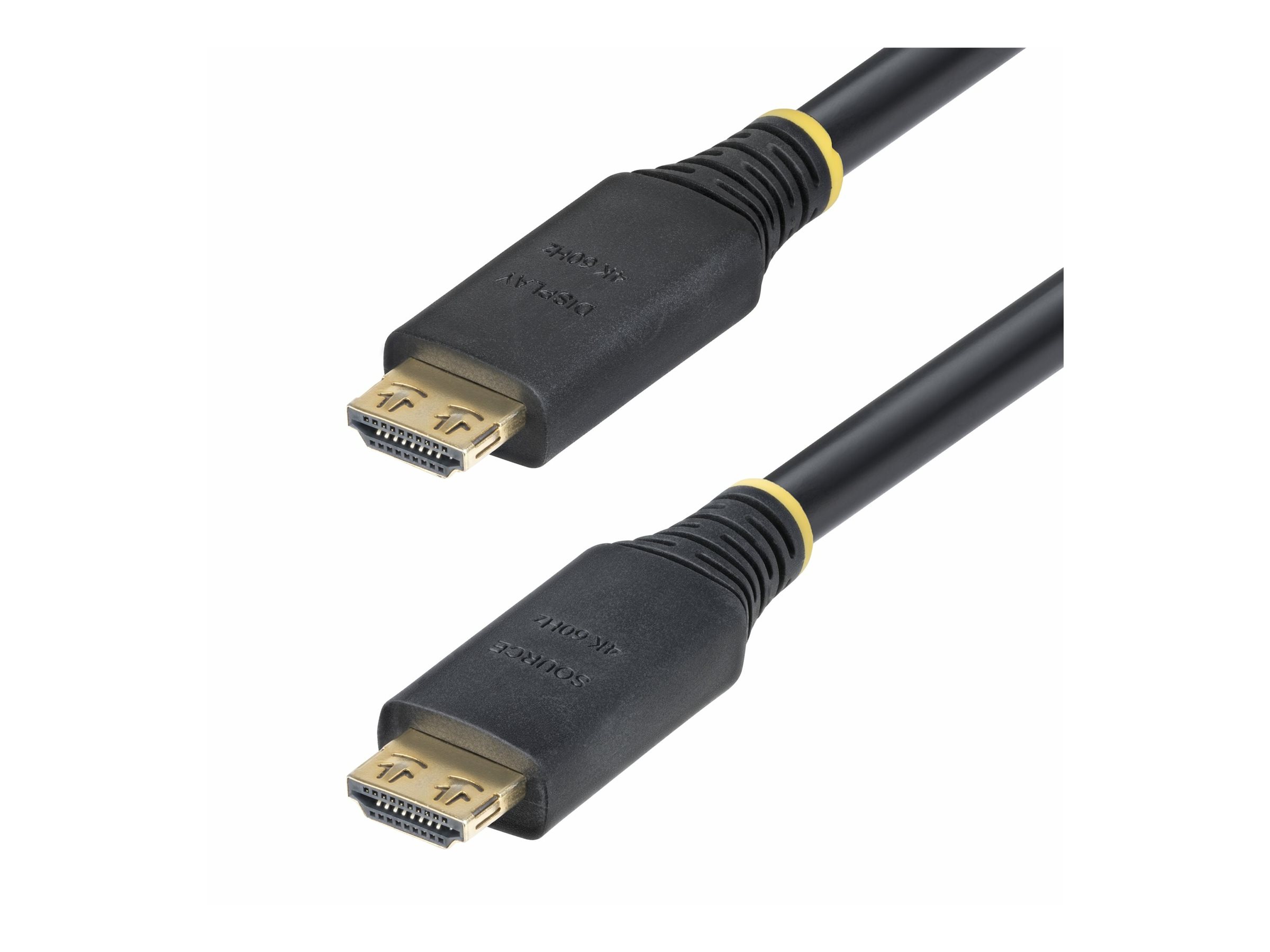 StarTech.com High Speed - HDMI-Kabel - HDMI männlich zu HDMI männlich - 10 m - abgeschirmt - Schwarz - halogenfrei, aktiv, 4K60Hz-Unterstützung, 1440p (UWQHD)Unterstützung 144Hz - 1080p Unterstützung