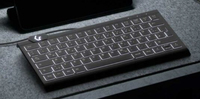 KeySonic KSK-5010ELC (DE) Mini Tastatur, Hintergrundbeleuchtung, integrierter Nummernblock, Combo, schwarz, Kabelgebunden, USB, Membran Key Switch, QWERTZ, LED, SchwarzMini Tastatur - Hintergrundbeleu