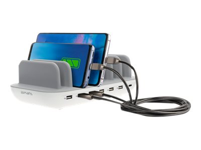 4smarts 2charge Office - Ladestation - 60 Watt - 2.4 A - 7 Ausgabeanschlussstellen (USB, 24 pin USB-C)