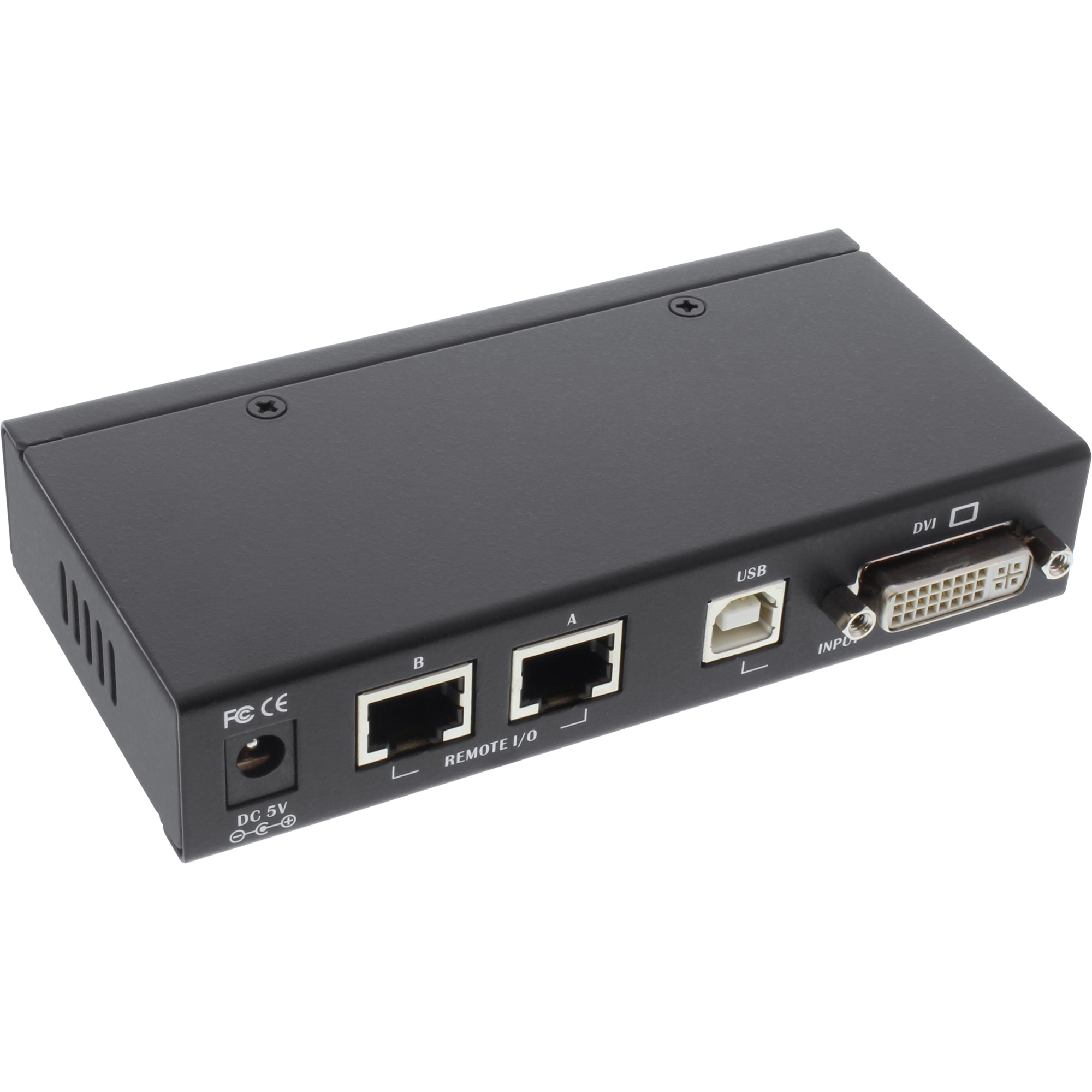 InLine DVI USB KVM Extender - Verlängerung über UTP - mit Audio - bis 50mwith Audio - KVM-/Audio-/USB-Extender - bis zu 50 m